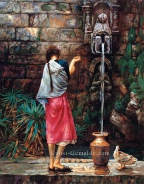 Impressionismus Werke - Mädchen von Brunnen